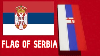 How to make the FLAG OF SERBIA in Minecraft!