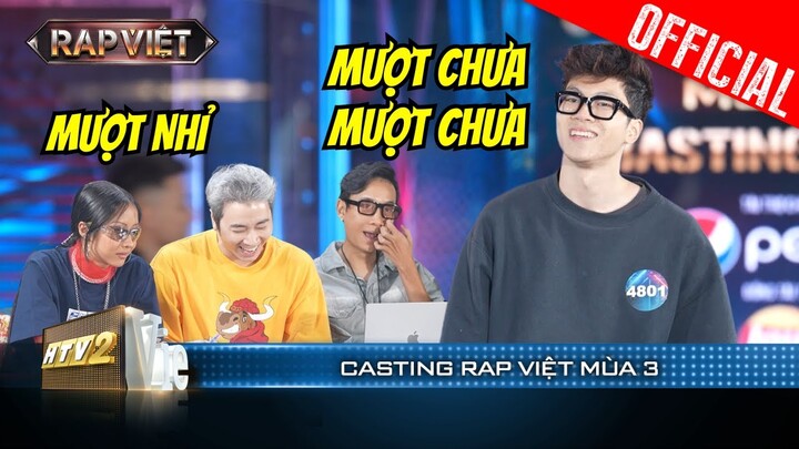 IndieK đã rap chất còn chọc cười Giám khảo, Tez tung skill cực mượt | Casting Rap Việt 2023