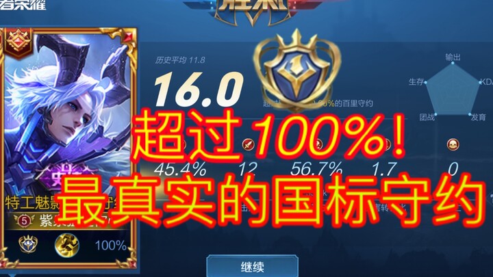 震惊！超过100%玩家的国标守约，竟然是这个样子的...