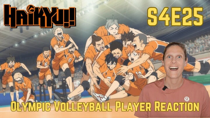 Olympic Volleyball Player Reacts to Haikyuu!! S4E25: "The Promised Land"