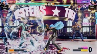 KOF15　チャンピオンvsチャンピオン　クーラの画面端コンボの強さ　対空精度高すぎる