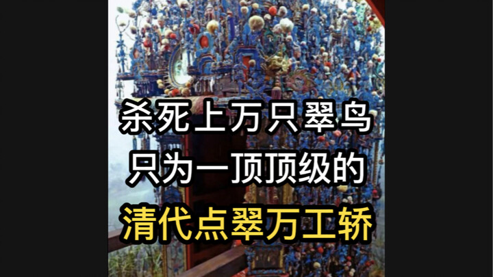 The only one in the world: a Qing-era, intricately crafted kingfisher-feather sedan chair, now house