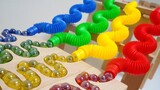 Children's educational handmade building blocks track toy rainbow pipe ball game