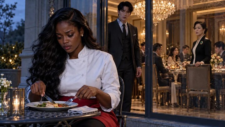 Racist Family Made His Black Wife Eat Outside—The Korean Boss Locked Them Out Instead