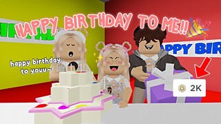 DIKASI 2000 ROBUXX & DI PRANK ??!🥳🎉 Unboxing Kado + Potong Kue!!🎂🎁 | Roblox Indonesia 🇮🇩 |