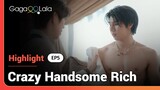 Thad and Luv are having a moment... but Thad, are you okay? in Thai BL "Crazy Handsome Rich"
