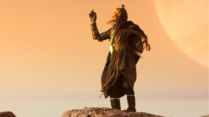 Grandpa Sanxi transforms into a cyberpunk hero to promote Gansu’s Mars base!