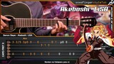 Demon Slayer: Kimetsu no Yaiba OP Season 2 - AKEBOSHI - Fingerstyle Guitar Cover + TABS Tutorial