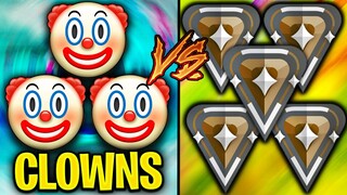 3 Absolute Clowns VS 5 Bronze Players! - Who Wins?