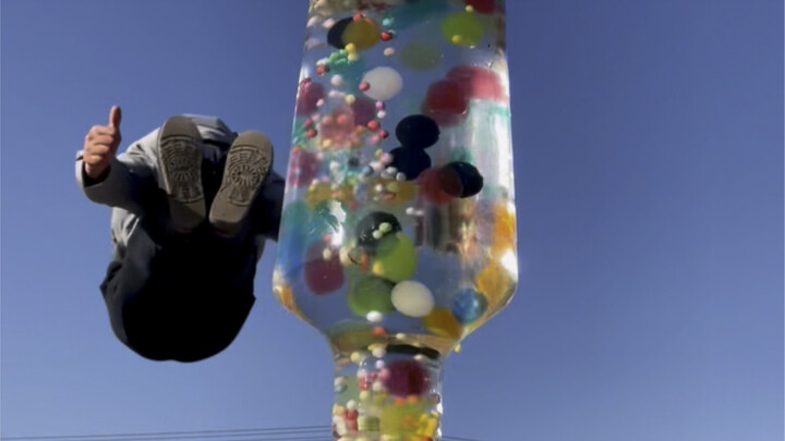 Dreamy Tall Cylinder Bottle Inverted Hourglass