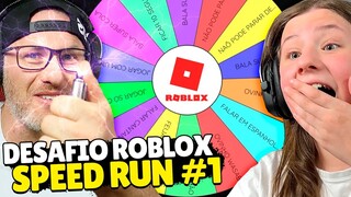 ROBLOX SPEEDRUN MAS A CADA 1 MINUTO A ROLETA DECIDE O DESAFIO!