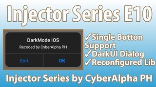 How to use Darkmode iOS Dialog:Injector Series E10