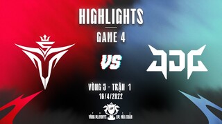 V5 vs JDG | Highlights - Game 4 | Playoffs Vòng 5 - Trận 1 | LPL Mùa Xuân 2022