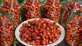 Bí quyết Lạc Rang tỏi ớt, Đậu Phộng tỏi ớt để bán giòn rất lâu không bị dính | Roasted Peanut Garlic