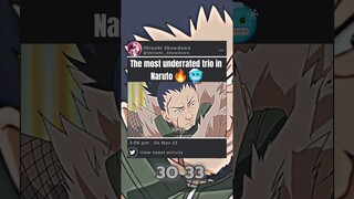 The most underrated trio in Naruto 🔥🥶|| #naruto
