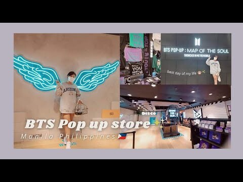 BTS POP UP STORE Manila | mini haul | BTS piano music