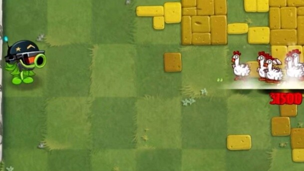 Which level one plants can single-handedly take on 100 zombie chickens with one ultimate move?