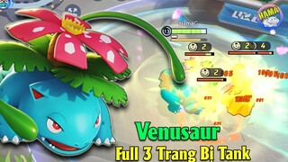 Pokemon UNITE - Ếch Kì Diệu Venusaur Lên Đồ Dị Full 3 Trang Bị Tank Cực Trâu