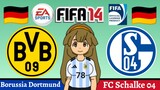 Kinako FIFA 14 | Borussia Dortmund VS FC Schalke 04 (Revierderby)