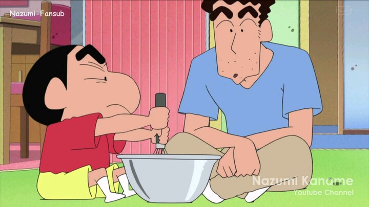 Shinchan Sub Indonesia - Membuat Eskrim Bersama Papa