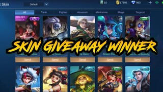 Mobile Legends Skin Giveaway Winner 🎁