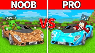 Mikey & JJ - NOOB vs PRO : SUPER CAR in Minecraft - Maizen