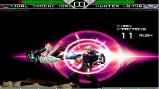 KOF MUGEN  Final Orochi Iori Vs Hunter U6746