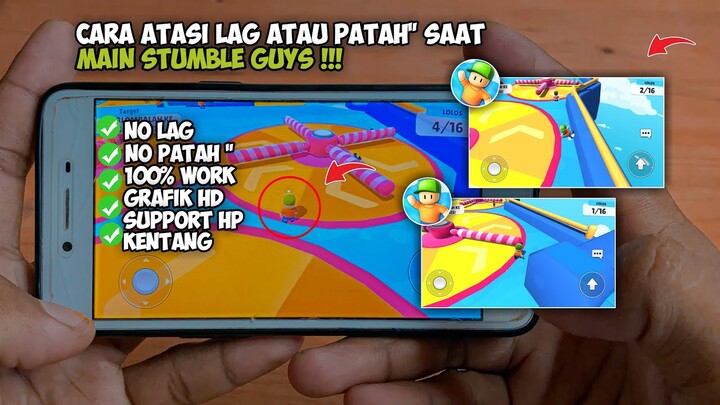 Cara mengatasi lag atau patah” saat main game Stumble guys | terbaru 2022‼️