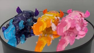 52MAINAN Naga Heksagonal/Salamander, tas pelit, pemarah, dan bintang