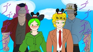 If Jolyne and Giorno Went to Disneyland (JoJo Comic Dub)