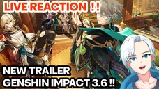 LIVE REACTION - Ghenshin Impact Trailer Versi 3.6 "Gebyar Hikmat dan Kebijaksanaan" | Genshin Impact