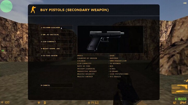 Counter-Strike 1.6 - cs_siege - CT Forces - Seal Team 6 - Pistols