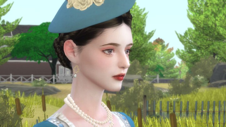 The Sims 4】Girl with a Pearl Earring (dengan unduhan)