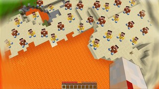 Minecraft Kamikaze vs 100 Lifeguards