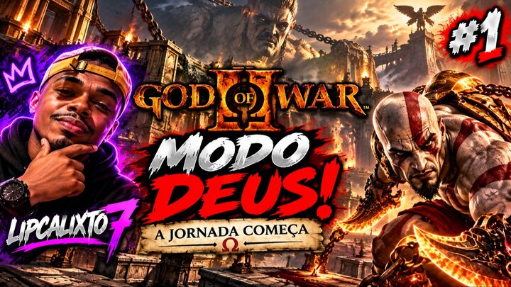 GOD OF WAR 2 NO MODO DEUS! ⚔️ A JORNADA COMEÇA | Gameplay #1