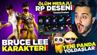 ÖLÜM MESAJLI DESEN VEREN ROYALE PASS! BRUCE LEE KARAKTERİ! PANDA YOLDAŞI! PUBG Mobile