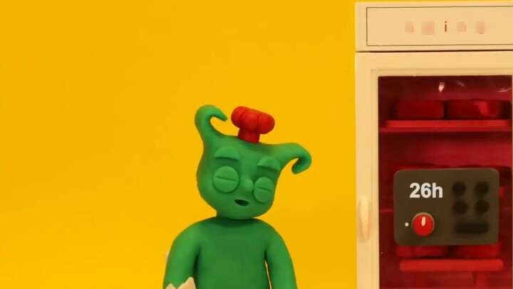 【Animasi Tanah Liat Stop-motion】Wonton yang sedikit lucu dan sedikit imut