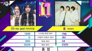 4.17音乐银行一位：(G)I-DLE！"Oh my god"第二个一位！