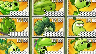 PvZ 2 对战 - 1000颗100级植物 对决 8 Thymed Events 时光特辑巨人僵尸100级