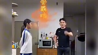 Daughter teaches dad how to dance, and dad's debut cracks up the whole family