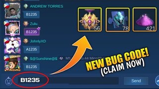 NEW BUG CODE "CLAIM AWESOME REWARDS" + NEW REDEEM CODE - MOBILE LEGENDS BANG BANG