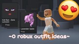 0 free robux outfit ideas! 😜