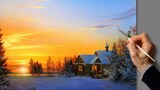 【ภาพวาดอะคริลิก】แสงแดดอันอบอุ่นในฤดูหนาวมีทั้งแสงสว่างและการไถ่ถอน - จิตรกรนิกิตา