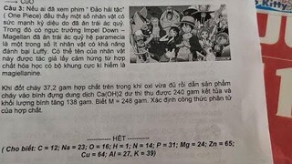 Ảnh chế anime #43 | Khi giáo viên bạn fan ONE PIECE