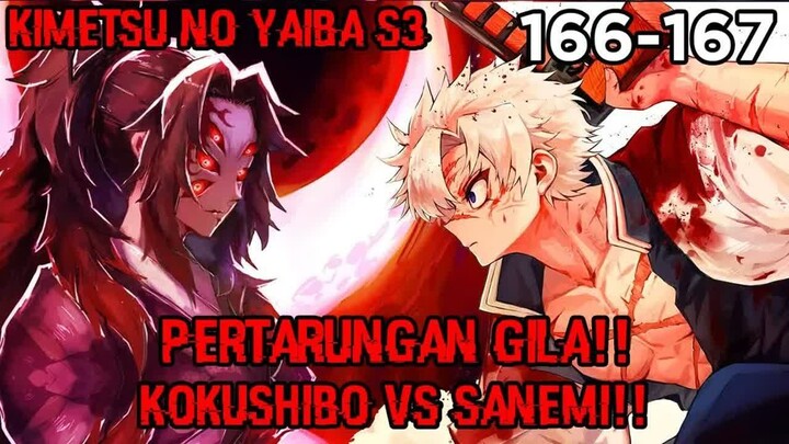 Duel Sengit Pilar Angin Sanemi VS Iblis Bulan Atas Pertama Kokushibo!! (KNY 166 – 167)