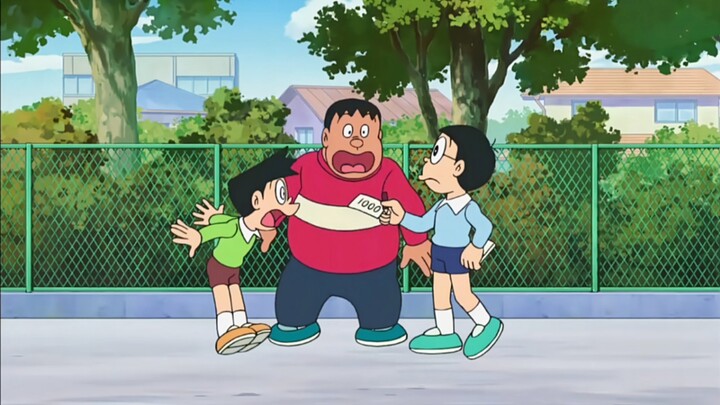 How arrogant can Nobita be, who can write down the amount of money to spend with a pencil?