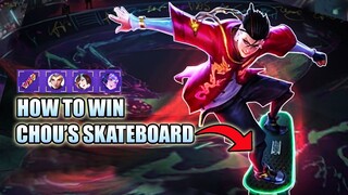 HOW TO WIN CHOU'S SKATEBOARD - 515 LIMITED MERCHANDISE EVENT IN MOBILE LEGENDS