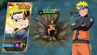 CHOU SKIN AS NARUTO UZUMAKI SCRIPT | ABC FILE + NO PASSWORD - MOBILE LEGENDS