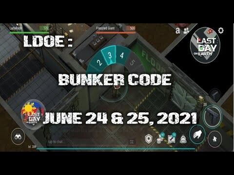 LDOE: CURRENT BUNKER ALFA CODE (June 24 & June 25,  2021) - LAST DAY ON EARTH: SURVIVAL