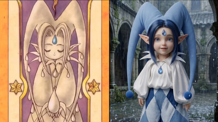 AI-recreated Cardinal Sakura’s 7 major Weather-themed Clow Cards❗️